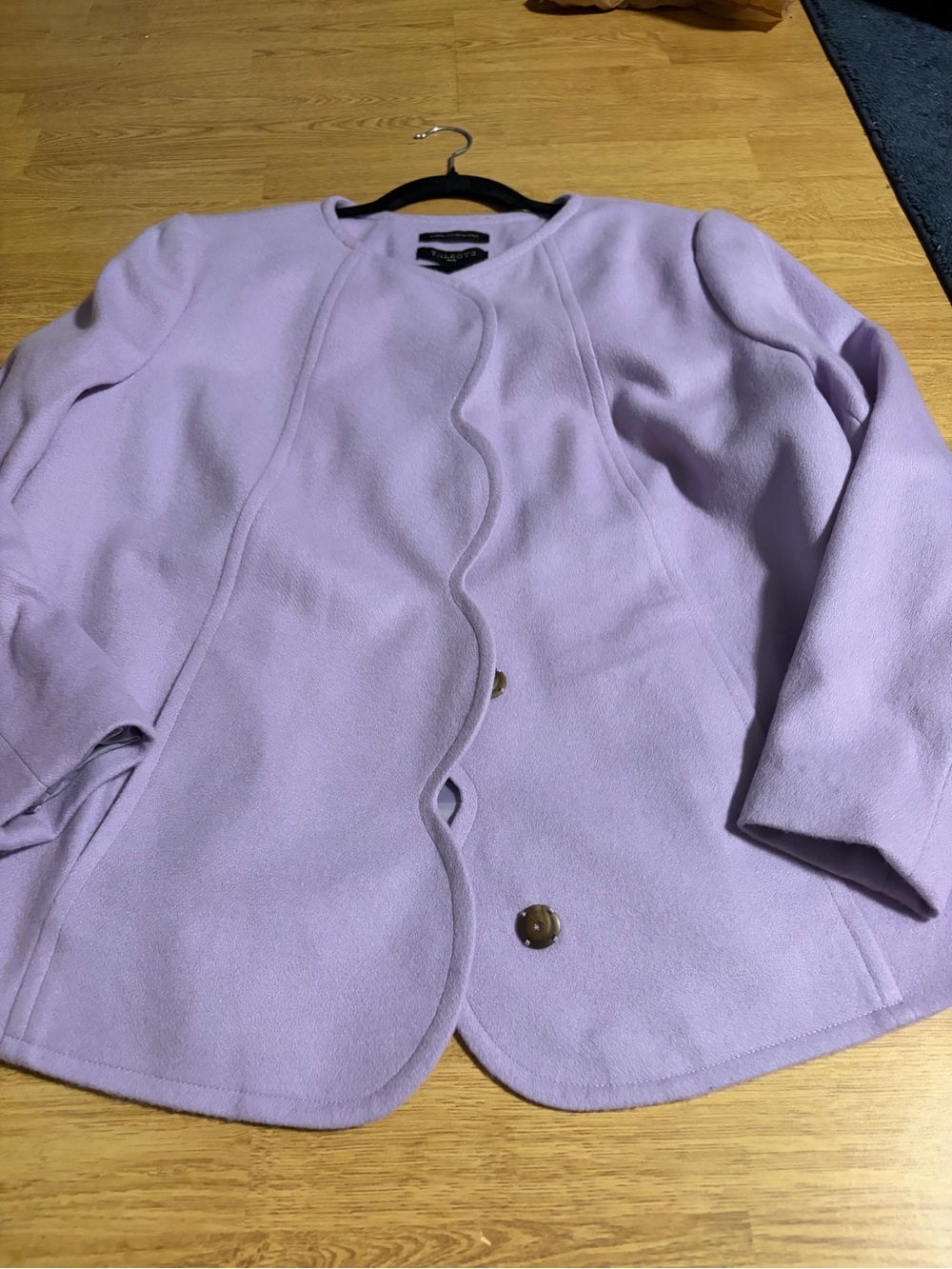Talbots Lavender Scallop-Edge Blazer - 16W Gorg!